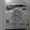 Outsunny 6' x 4' Greenhouse for Outdoors, Polycarbonate Greenhouse with Rain Gutter and Roof Vent, Aluminum Walk-in Green Houses for Outside for Patio Backyard Garden, Dark Green (74.75" x 52" x 79.25")