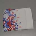 Embroidered Patriotic Kitchen Curtains Valances 58 x 14 Inch Memorial Day 250th Anniversary Red White Blue Star Window Treatment Valance Curtain for 4th of July Independence Day Decor