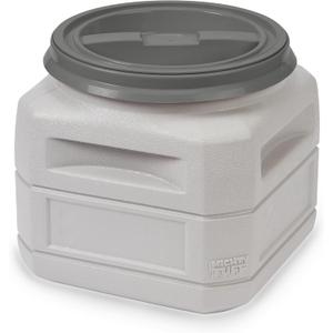 Mighty Tuff Airtight Dog Food Storage Container  6 Gal, up to 24 lb Capacity  Cat and Dog Food Container with Twist Lid & Handles  BPA-Free, Made in USA