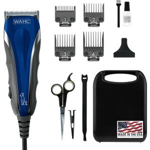 Wahl USA Pro-Grip Pet Grooming Corded Clipper Kit - Clipper for Small to Large Dogs  Electric Dog Clipper for Eyes, Ears, & Paws - Model 9164