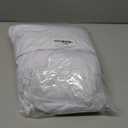 BDDC Cocktail Table Covers - 2 Pack 24"x 43" White Cocktail Table Tablecloth with Natural Wavy Round Skirt for Bar Wedding Party Banquet