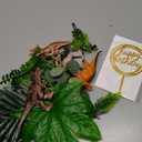 Dinosaur Cake Toppers Artificial Plants Grass Cake Decorations for Dinosaur Theme Jungle Birthday Supplies (Style 2)