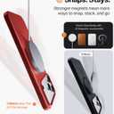 TORRAS Magnetic Slim Fit for iPhone 17 Pro Case 6.3 inch, Ultra-Thin, Compatible with MagSafe, Lightweight Matte Anti-Scratch Hard PC Cover Phone Case for iPhone 17 Pro OriginFit, Red