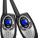 Retevis RT628 Walkie Talkies for Kids,Toy Gifts for 6-12 Year Old Boys Girls,Kid Gifts Walkie Talkie for Adults Outdoor Camping Hiking(Silvery 1 Pair)