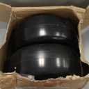 2Pcs 13x6.50-6" Flat Free Tire and Wheel, 13x6.50-6 Zero Turn Mower Tires, Smooth Tread Lawn Mower Tire with Rim for Commercial Grade Lawn Mowers Deck 66"& Below | 4-7.1" Centered Hub | Bore ID 5/8"