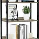 NUMENN Bookshelf, 5 Tier Bookshelves, Home Office Bookcase Shelf Storage Organizer, Free Standing Storage Shelving Unit for Bedroom, Living Room and Home Office, Grey