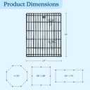 Pet Trex 24" Exercise Playpen for Dogs Eight 24" x 30" High Panels with Gate