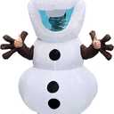 Inflatable Olaf Costume Adult Size Men Women Blow Up Snowman Fancy Dress for Halloween Party, Large, White, DB5858