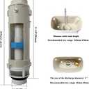 Toilet Flush Valve Replacement Part THU224 Compatible with TOTO Aquia Series Toilets Two-Piece Models CST414M / CST416M