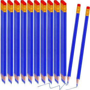 LCPQMZGH 48 Pcs Erasable Checking Pencils, Pre-Sharpened, for Marking, Coloring, Tests, Grading, Office, School (Multicolor)