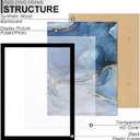 Fxojyvo 14x22 Picture Frame Set of 3, Black Frame for 14 x 22 Inch Picture Poster Photo, Light Weight and High Transparent 14 by 22 Frame for Wall - 3 Pack/Black/14 x22