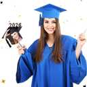 12 Pcs Sublimation Graduation Fans Blank Class of 2026 Gifts DIY Hand Paddle Fan with Wood Photo Frame for Celebrate Graduation Wedding Party(Grad Cap,7.9 x 5.9 Inches)
