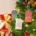 Christmas Gift Tags - 48 pcs Present Tags with Rope for Personalizing Your Holiday Gifts, DIY, Xmas Decorations & Gift Labels, Gift Tags for Presents, Christmas Name Tag for Gifts Decor