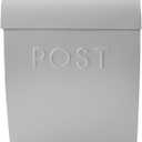 NACH Large Wall Mount Mailbox, 15.07 x 12.44 x 5.39 inches, Gray Mailboxes for Outside Wall Mount, Waterproof - The Sylvia Mailbox