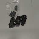 PATIKIL 2.8x2.56" Spring Loaded Butterfly Twist Latch, 2Pcs Steel Twist Latch & Keeper Toggle Butterfly Draw Latch for Case Box Chest Closure, Black