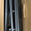 Furnulem Tall 4 Drawers Dresser, Vertical Storage Tower Black Dresser for Bedroom, Hallway, Entryway, Nursery, Closet Organizer, Nightstand Bedside Table Furniture, Sturdy Steel Frame, Wood Top