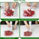 Vacuum Sealer for Food, Handheld Saver Compact Vacuum Sealer Machine with 30 Reusable Bags for 10X Preservation & Fresh (White)