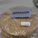 Round Woven Placemats 12 inch Set of 10 - Boho Rattan Placemats Natural Water Hyacinth Placemat, Farmhouse Weave Place Mats, Rustic Braided Wicker Table Mats for Dining Table,Home,Wedding