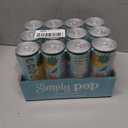 Simply POP Prebiotic Soda Fruit Punch Cans, 12 fl oz, 12 Pack (EXP 06/01/26)