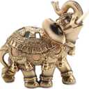 Lucky Wealth Elephant Statue Feng Shui Home Decorations for Living Room Elephant Figurines Vintage Collectibles Decor Gift
