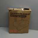 Electric Heated Blanket Twin Size - 62"x84", Soft Flannel Heating Blanket, 10 Heating Levels, 1-12 H Auto Shut Off, Breathable Warm and Washable for Bed, White