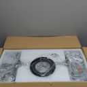 Large Black Farmhouse Wood Chandelier, 6-Lights Rustic Dining Room Light Fixtures Over Table Hanging, Industrial Milk Glass Globe Chandelier for Kitchen Island Living Entryway Stairwell