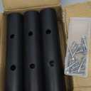 6 Pcs 10 Inch Universal Rubber Bumper Guard Protector Strips Car Bumper Guard with Installation Accessories Loading Dock Rear Fender Pad Bump Stop Front/Rear Anti Collision & Scratch Protector Strip