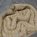 Collive Boho Living Room Rugs 5X8 ft, Washable Area Rug Woven Cotton Modern Bedroom Rugs, Tan Floor Carpet Braided Rug for Dining Room Living Room Nursery Room, Outdoor Rug for Patio Balcony Decor