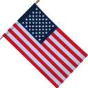 American Flag 2.5x4 Ft Pole Sleeve Banner Style-Embroidered Stars,Sewn Stripes,UV Protected,Heavy Duty Durable Polyester USA US Outdoor Indoor Flags (Pole NOT Included)