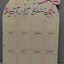 Pink Bow First Year Photo Board Coquette Bow Birthday Party Wooden Board Decorations 12 Monthly Milestone Picture Frame One Year Old Wood Sign 1st Birthday Photo Banner for Baby Girls Keepsake Gift