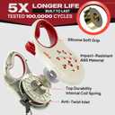 Fida Retractable Dog Leash with Dispenser and Poop Bags, 16 ft Pet Walking Leash for Small Dog or Cat up to 26 lbs, Anti-Slip Soft Handle, Tangle Free, Reflective Nylon Tape (S, Cherry)