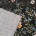 Moss Green 6x6 Square Rug - Soft Washable Boho Floral Living Room Rug Non Slip Stain Resistant Dark Forest Botanical 6' Square Area Rugs for Bedroom Entryway Dining Room Office Nursery Foyer