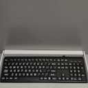 EDJO Large Print Computer Keyboard, Wired USB Full Size Quiet Keyboard with 4X Oversized Print Letters for Visually Impaired Low Vision Individuals Easy to See and Type for PC, Laptop,Windows