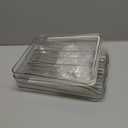 Egg Holder for Fridge, Automatically Rolling Egg Storage Container for Refrigerator, Large Capacity Egg Organizer for Fridge with Lid, Clear Plastic Dispenser, Tray & Bin -2 Layer