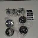 Regular Mouth Plastic Mason Jar Soap Dispenser Pumps and Lids- Rust-Proof Mason Jar Accessories Rustic Farmhouse Kitchen Counter Top Bathroom Decor and Organization - 4 Pack