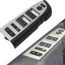 Dasbecan Window Master Switch Assembly Compatible with 2010-2013 Chevy/Chevrolet Silverado GMC Sierra 1500 2500 3500 Without Power Folding Mirror Left Driver Side Replace#22968506 20945129