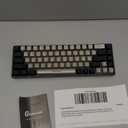 65% Wireless Gaming Keyboard, Rechargeable, LED Backlit, Plug-and-Play, Ultra-Compact Anti-ghosting No-Conflict Keyboard for PC Laptop Windows (Grey-Black)