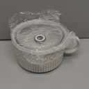 Gomakren Extra Large Soup Bowl with Handle, 39 Ounces Microwave Ramen Bowl, Ceramic Bowl with Lid, 6 Inch Soup Mug Cup for Cereal, Ramen, Instant Noodle, Beige White