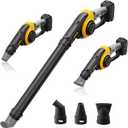 Cordless Leaf Blower Compatible with DEWALT 20V Max Battery (Tool Only) 200MPH Small Electric Leaf Blowers w/ 3 Speeds Mode, Lightweight Mill Leaf Blowers Battery Powered for Patio (Black (Battery & Charger not Included))