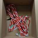 26" Christmas Candy Cane Pathway Markers Lights, Set of 10 Pack Christmas Outdoor Decorations Candy Cane Lights for Yard Patio Garden Walkway Indoor Dcor Landscape Path Festival Holiday, Red