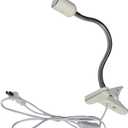 UVA/UVB Reptile Ceramic Heat Lamp - Pet Heating Bulb Holder Clamp - 110V-130V (White)