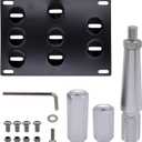 HiSport No Drill Front Bumper Tow Hook License Plate Mounting Bracket Adapter Kit Compatible with Infiniti G35 G37 Q60 2008-2015, Infiniti Q50 2014-up, Nissan GT-R 2007-2018 & Nissan 370Z 2013-2018