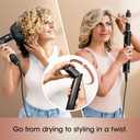 Shark Hair Dryer | FlexStyle Hair Styling System | Portable & Powerful Blow Dryer Brush | Hair Curler & Volumizer | 6 Styling Tools Included | Best for All Hair Types | Black | HD440BK