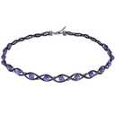 Handmade Amethyst Braided Crown Fairy Elven Circlet Viking Healing Crystal Headband Tiara for Women Men Renaissance Cosplay Headpiece for Gift Wedding Prom Quinceanera Meditation