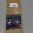 Solar Garden Firework Lights Outdoor Waterproof 4 Pack 120 LED Sparklers Solar Lights for Outside Patio Backyard Yard Pathway Walkway Decorations 4th of July Decorations (Colorful)