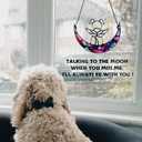 Stained Glass Angel Window Hangings Suncatcher Dog Memorial Gifts for Loss of Dog, Pet Memorial Gifts for Dogs, Loss of Dog Sympathy Gift, Dog Bereavement Gift, Memorial Dog Passing away Gifts (Gift Box Set)