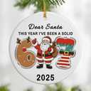 Funny Six Seven Christmas Ornament, 67 Meme, 6 7 Ornament, 6 7 Christmas Ornaments for Tree, Gen Alpha Xmas Gift, 67 Gifts Meme, Stocking Stuffers for Teens Pack of 3