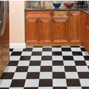 Nexus Self Adhesive 12-Inch Vinyl Floor Tiles, 10 Tiles - 12" x 12", Black/White Pattern - Peel & Stick, DIY Flooring for Kitchen, Dining Room, Bedrooms & Bathrooms by Achim Home Decor