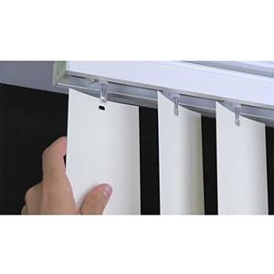 Vertical Blinds Replacement Slats Heavy Duty PVC Smooth Curved (White) You Pick Size and Quantity