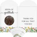 Fumete 50 Pcs Wildflower Thank You Seed Packets Seed of Gratitude Party Favors with Window Small Coin Storage Envelopes for Office Baby Shower Wedding Coworker Staff Teacher Nurse Thank You Gifts